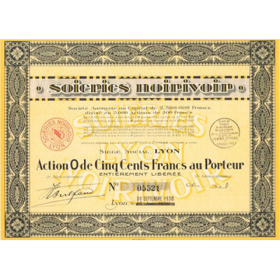 Soieries Noirivoir (Act O 500 F)