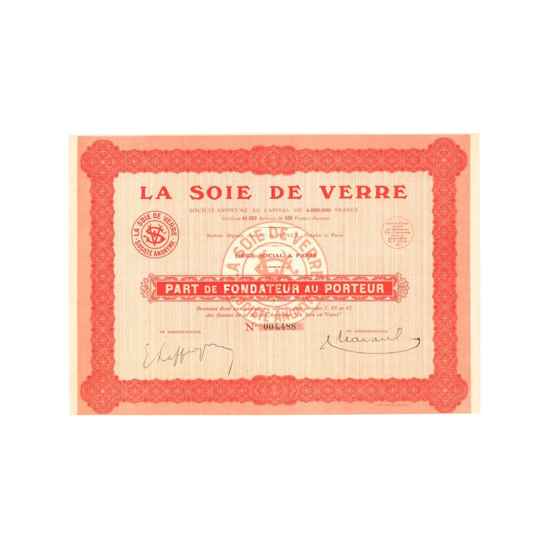 La Soie de Verre (PF)