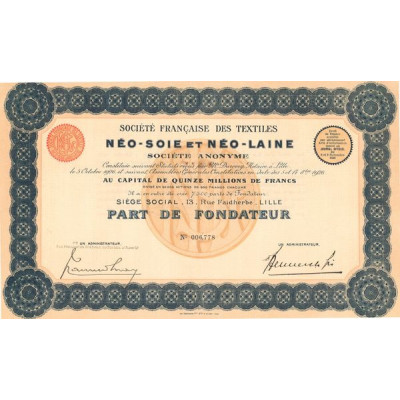 Sté Française des Textiles Néo-Soie et Néo-Laine (PF)