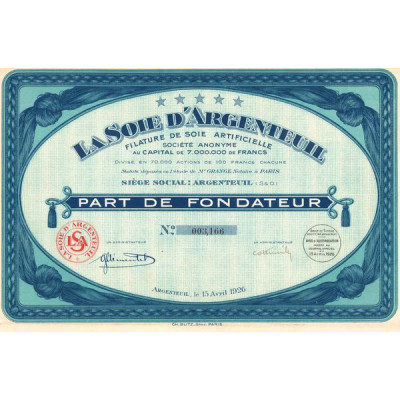 La Soie d'Argenteuil (PF)