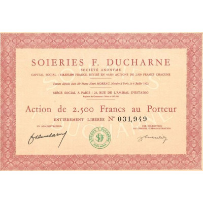 Soieries F. Ducharne (Act 2500 F)