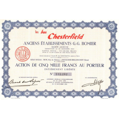 Les Bas Chesterfield - Anc Ets G.-G. Bomier (Act 5000 F)