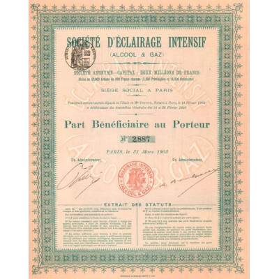 Sté d'Eclairage Intensif (Alcool & Gaz) (PB)