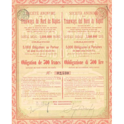 S.A. des Tramways du Nord de Naples (Obl 300 F)