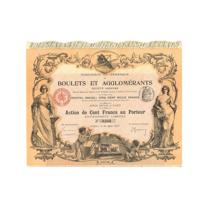 Cie Gale de Boulets et Agglomérants (Act 100 F)