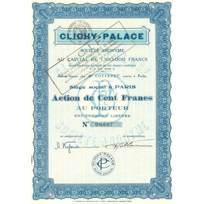 Clichy-Palace (Act 100 F)