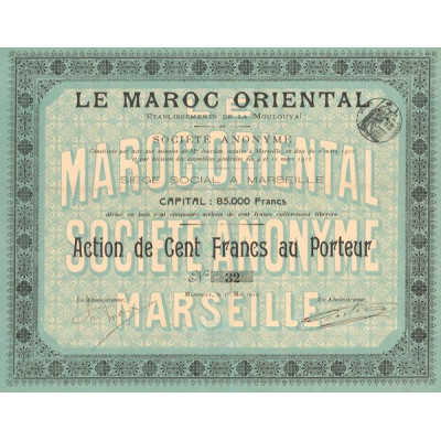 Le Maroc Oriental (Ets de la Moulouya) (Act 100 F)