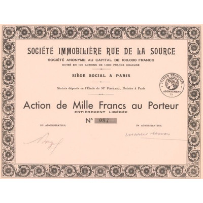 Sté Immobilière Rue de la Source (Act 1000 F)