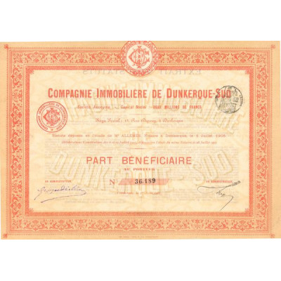Cie Immobilière de Dunkerque-Sud (PB)