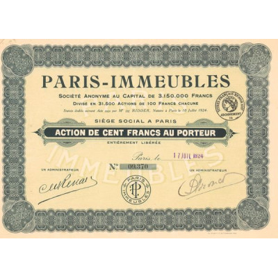 Paris-Immeubles (Act 100 F)