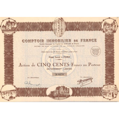 Comptoir Immobilière de France (Act 500 F)