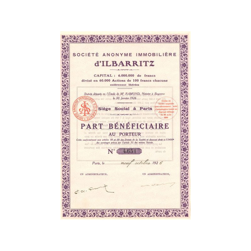 S.A. Immobilière d'Ilbarritz (PB)