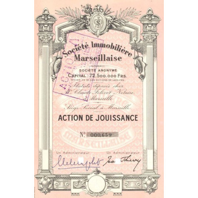 Sté Immobilière Marseillaise (Act Jouissance)