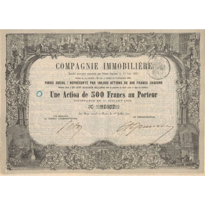 Cie Immobilière (Act 500 F)