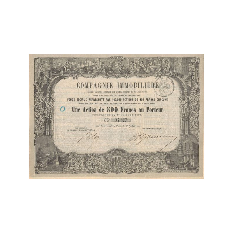 Cie Immobilière (Act 500 F)
