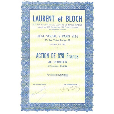 Laurant et Bloch (Act 378 F)