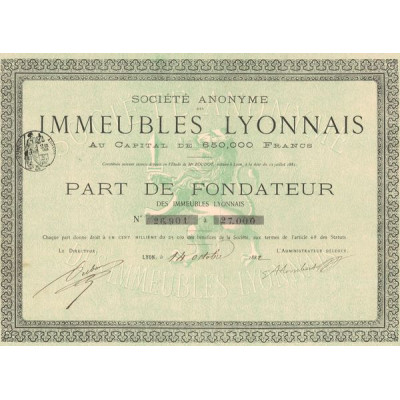S.A. des Immeubles Lyonnais (PF)