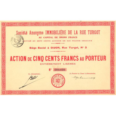 S.A. Immobilière de la Rue Turgot (Act 500 F)