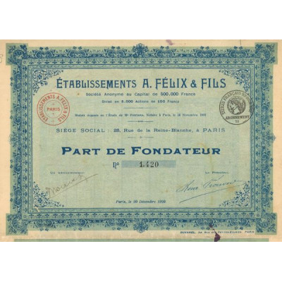 Ets A. Félix & Fils (PF)