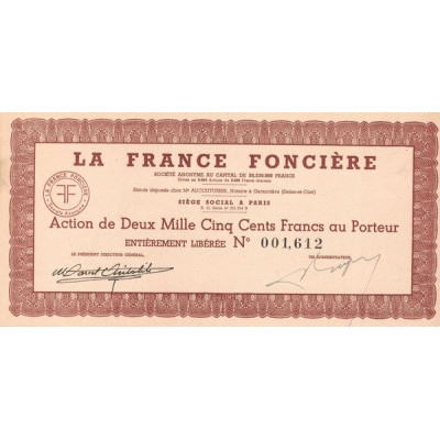 La France Foncière (Act 2500 F)