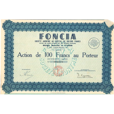 "Foncia" - 1937 (Act 100 F)