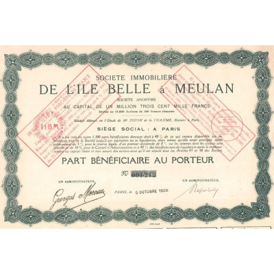 Sté Immobilière de l'Ile Belle à Meulan (PB)