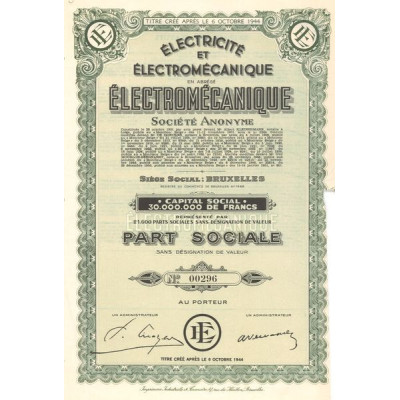 Electricité et Electromécanique (PS)