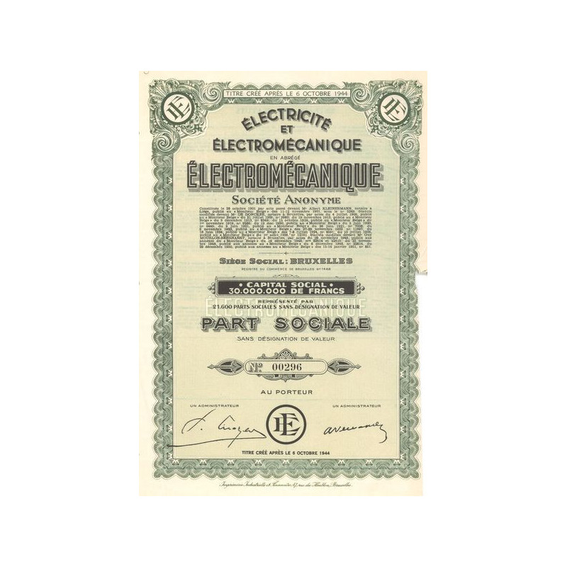 Electricité et Electromécanique (PS)