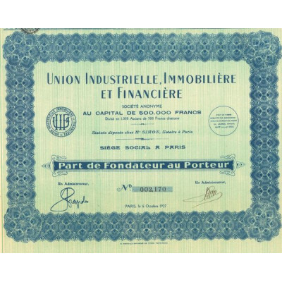 Union Industrielle Immobilière et Financière (PF)