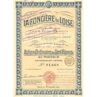 La Foncière de l'Oise (Act Ordi 100 F)