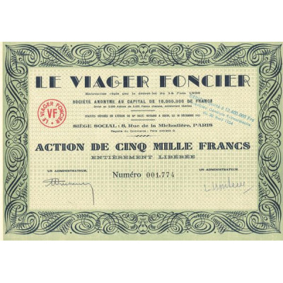Le Viager Foncier (Act 5000 F)