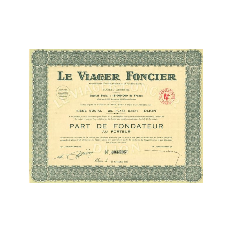 Le Viager Foncier (PF)