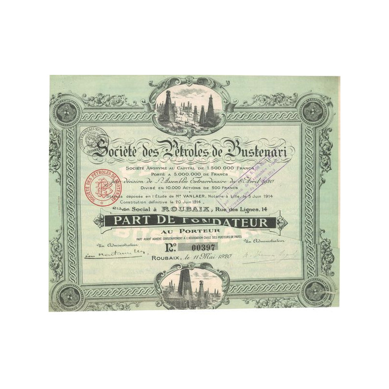 Sté des Pétroles de Bustenari (PF)