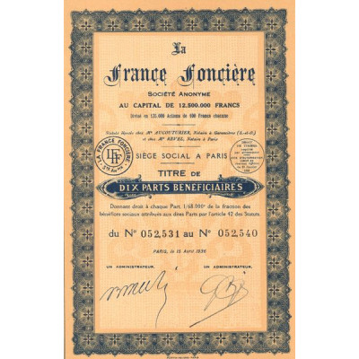 La France Foncière (Titre 10 PB)