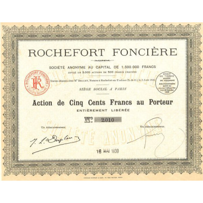 Rochefort Foncière (Act 500 F)
