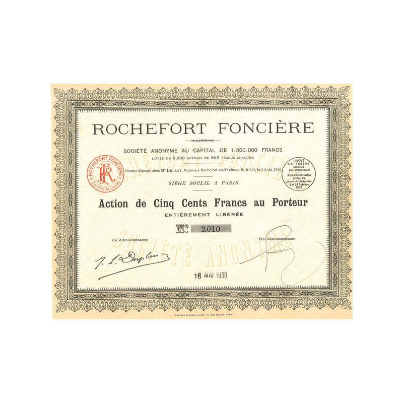 Rochefort Foncière (Act 500 F)