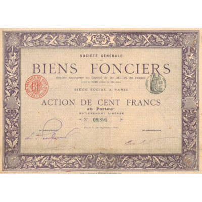 Sté Gale des Biens Fonciers (Act 100 F)