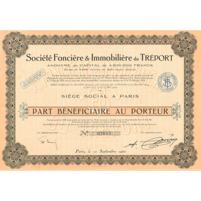 Sté Foncière & Immobilière du Tréport (PB)