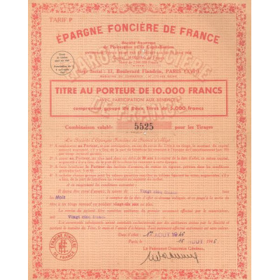 Epargne Foncière de France (Act 10000 F)