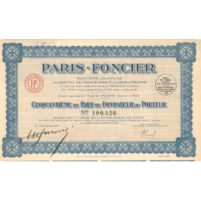 Paris-Foncier (50ème PF)