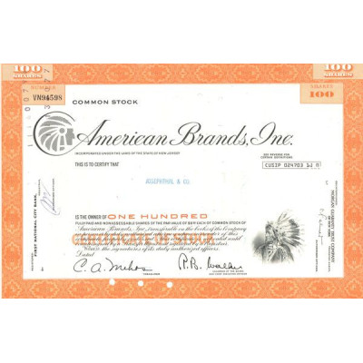 American Brands Inc (CN 100 Act 6.25$)