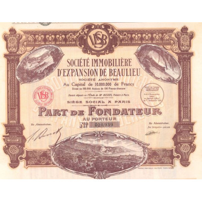 Sté Immobilière d'Expansion de Beaulieu (PF)