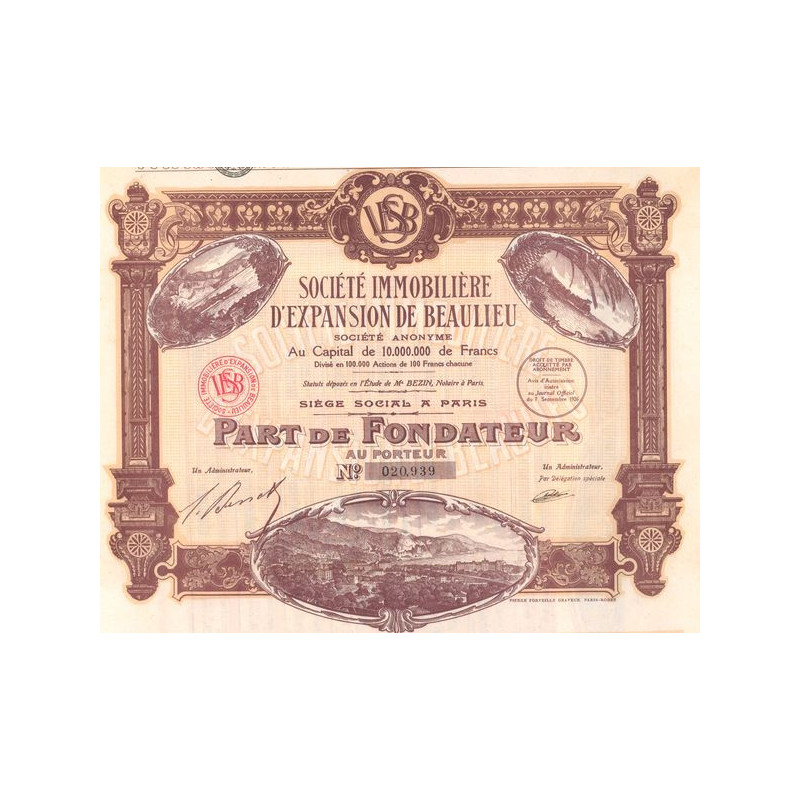 Sté Immobilière d'Expansion de Beaulieu (PF)