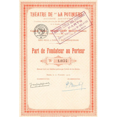 Théâtre de "La Potinière" (PF)