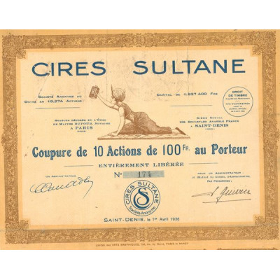 Cires Sultane (Titre 10 Act 100 F)