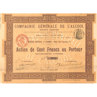 Cie Gale de l'Alcool (Act 100 F)