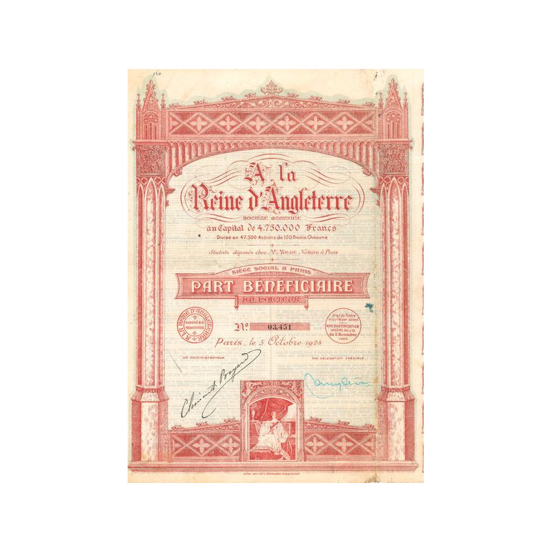 A la Reine d'Angleterre (PB)