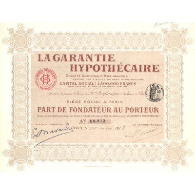 La Garantie Hypothécaire S.A. d'Assurances (PF)
