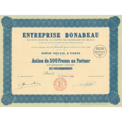Entreprise Bonabeau (Act 500 F)