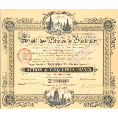 Sté des Pétroles de Bustenari (Act 500 F)